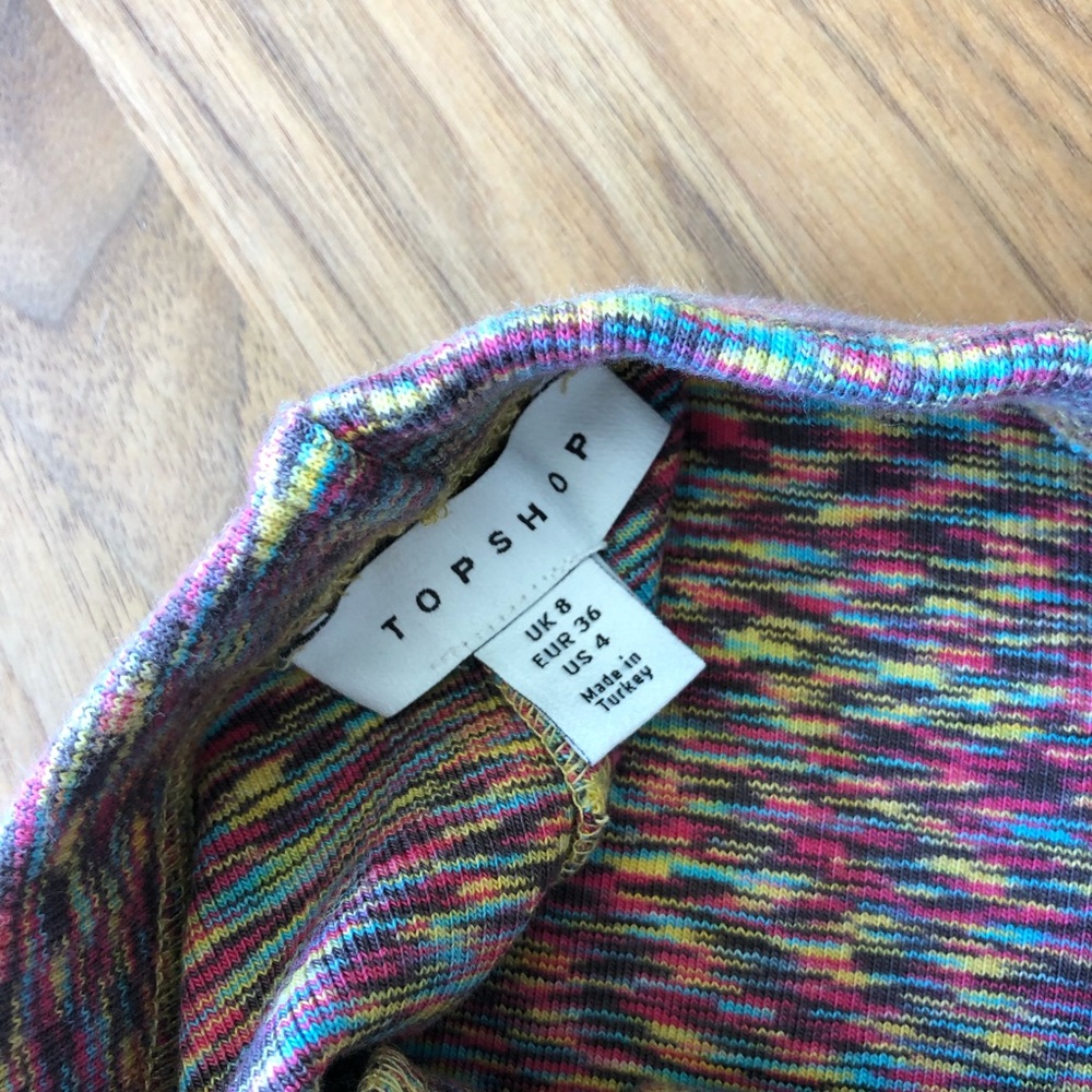 Space Dye Flared Pants With Split Hem - image 4